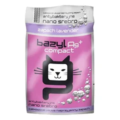 BAZYL Ag+ Compact Lavender 5 l – levandų kvapo bentonito smėlis katėms