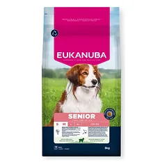 Eukanuba Life Care Senior sausas maistas mažų ir vidutinių veislių senyviems šunims su ėriena ir ryžiais, S/M 3 kg