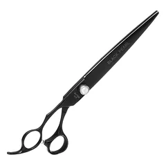 Geib Black Pearl kairiarankės tiesios žirklės - profesionalios tiesios žirklės iš kobalto plieno, kairiarankiams