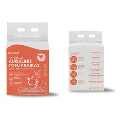 Belocat TOFU kraikas 6L/2,5kg (Persikų kvapo) — 3 nuotrauka