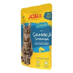 JosiCat rich in Salmon in Sauce konservuotas pašaras katėms su lašiša padaže, 85 g