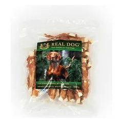 Real Dog Snacks Cod Strips Wrapped With Chicken 500 g — 1 nuotrauka