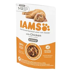 IAMS Delights konservai kačiukams su vištiena, 85 g nuotrauka