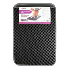 Flamingo CAT LITTER MAT MATZ BLACK 61x41x1,3CM