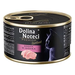 DOLINA NOTECI Premium Sterilised Turtingas kalakutiena katėms po sterilizacijos 185 g