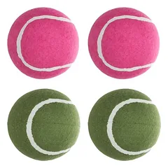 Flamingo Hundespielzeug Smash Tennisball - 4 Stück