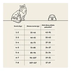 Suaugusių kačių sausas begrūdis pašaras su lašiša, 2 kg — 4 nuotrauka