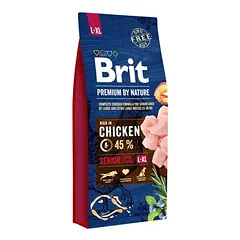 Brit Premium By Nature Senior L/XL sausas pašaras vyresnio amžiaus šunims, 15 kg parduotuvėje zooplus.de