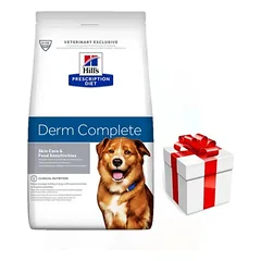 HILL'S PD Prescription Diet Canine Derm Complete 1,5 kg + Staigmena ŠUNIUI