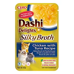 CIAO Dashi delight šilkinis vištienos sultinys su tunu, 40g nuotrauka