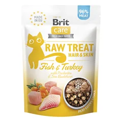 Brit Care Cat Raw skanėstas katėms Hair&Skin 40g