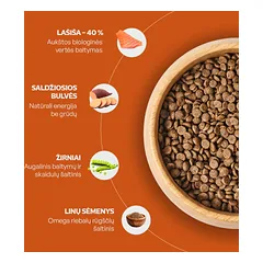 Nature's Protection Superior Care suaugusių, visų veislių raudonkailių šunų sausas begrūdis pašaras su lašiša, 4 kg — 5 nuotrauka