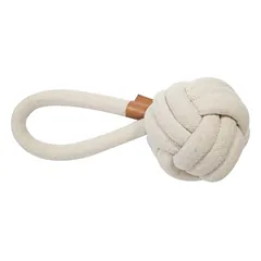 D&D žaislas šunims Harper Ball su kilpa, smėlio spalvos, Matmenys: 22 cm / Ø 12 mm — 2 nuotrauka