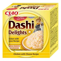 CIAO Dashi delight plėšyta vištiena su sūriu šilkiniame sultinyje, 70g. — 3 nuotrauka