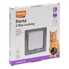 Karlie katės durelės su 2 krypčių užraktu, pilka: B 20 x H 19,2 cm — 5 nuotrauka
