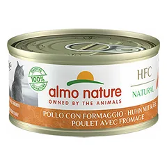 Almo Nature HFC Natural vištiena su sūriu, drėgnas maistas katėms 70 g
