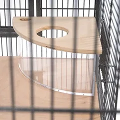 TIAKI kampinė smėlio vonelė žiurkėnams ir pelėms, L 19 x B 19 x H 10,3 cm — 3 nuotrauka