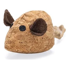 beeztees žaislas katėms su katžole, kamštinė pelė Reinie, L 16 x B 6 cm — 4 nuotrauka