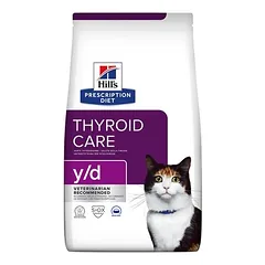 Hill's Prescription Diet y/d Thyroid Care sausas maistas katėms, 1,5 - 2,9 kg — 2 nuotrauka