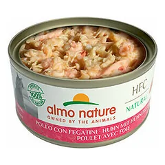 Almo Nature HFC Natural vištiena ir kepenys, drėgnas maistas katėms 70 g — 3 nuotrauka