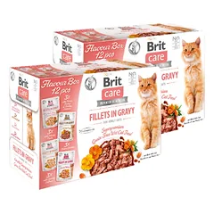 BRIT CARE Cat Fillets in Gravy mix 24x85g
