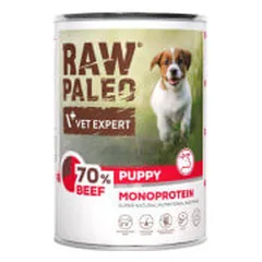 VetExpert Raw Paleo Puppy konservai su jautiena šuniukams