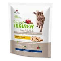 NATURAL TRAINER Cat Hairball chicken su vištiena 300g