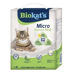 Biokats micro bianco fresh kačių kraiko smiltys, sukraujančios, 6 l