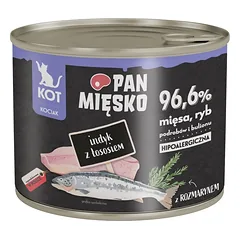 PAN MIĘSKO kalakutiena  su lašiša, šlapias maistas kačiukams, 200 g