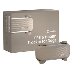 Tractive GPS sekiklis šunims nuo 4 kg, smėlio spalvos