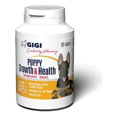 Gigi Puppy Growth and Health visapusiškas papildas šuniukams, N90