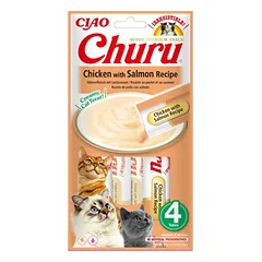 INABA Churu Chicken with salmon 4x14g vištiena su lašiša katei