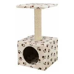 Trixie Zamora Scratching Post kačių namelis su nagų galandimo stulpu, smėlio, 61 cm — 5 nuotrauka