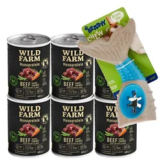 Wild Farm Monoprotein Beef 6x400g hipoalerginis maistas šunims