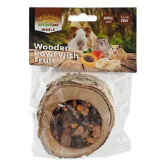 Nature Land nibble vaisių užkandis graužikams dubenėlyje, 120 g