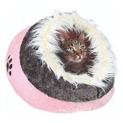Trixie Minou Cuddly Cave guolio-urvas namelis katėms ir mažiems šunims, rožinė/pilka, 35 x 26 x 41 cm — 2 nuotrauka