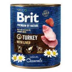 Brit Premium by Nature su kalakutiena ir kepenimis, drėgnas maistas šunims 400 g — 5 nuotrauka
