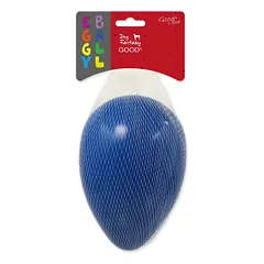 Dog Fantasy Eggy Ball kiaušinio formos žaislas šunims, mėlynas, 13×18,5 cm — 2 nuotrauka
