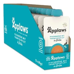 Applaws kaulų sultinys, drėgnas maistas katėms, ekonominė pakuotė 48 x 85 g — 5 nuotrauka