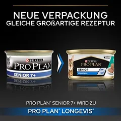 PURINA PRO PLAN Cat Senior Longevis drėgnas maistas katėms 24 x 85 g, 80 - 99 g — 3 nuotrauka
