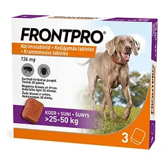 FRONTPRO XL 136 mg kramtomosios tabl. šunims >25–50kg N3