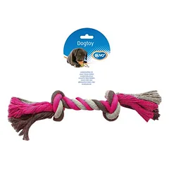 Duvo+ Hundespielzeug Knot Baumwolle grau/rosa