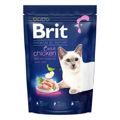 BRIT Premium Cat Adult Chicken sausas maistas suaugusioms katėms su vištiena 300 g