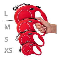 flexi New Classic Gurt-Leine rot, 5 m nuotrauka