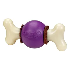 PetSafe Busy Buddy Bouncy - kramtomas žaislas su skanėstu šunims, kamuolys su kaulu