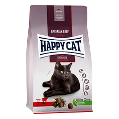HAPPY CAT Sterilised Bavarijos jautiena 4 kg, skirta kastruotoms katėms