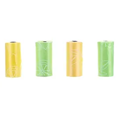 Flamingo išmatų maišeliai Lemon Mix 4x 15 vnt. - citrinų kvapo atliekų maišeliai