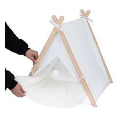 TIAKI kačių vigvamas Blue Wave, L 56,5 x B 61,5 x H 61 cm — 4 nuotrauka
