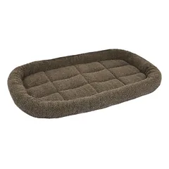 Flamingo Kissen Sherpa rechteckig braun