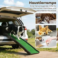 Šunų rampa automobiliui, Sulankstoma, 155 × 38,5 × 15,5 cm — 4 nuotrauka